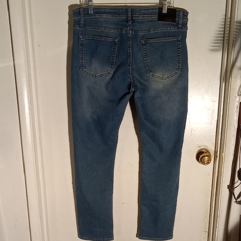 Men's Jeans Very Good Stretch Slim Fit Comfort Stretch Waist Blue